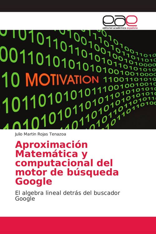 Produktbild: Aproximaci&oacute;n Matem&aacute;tica y computacional del motor de b&uacute;squeda Google