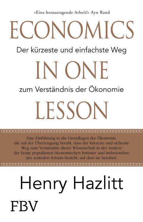Produktbild: Economics in one Lesson