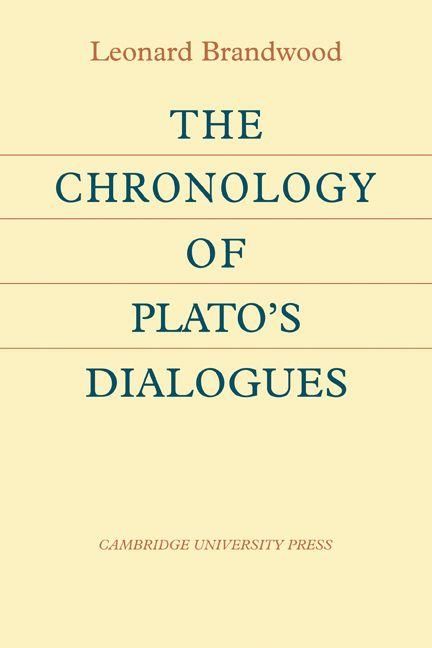 Produktbild: The Chronology of Plato's Dialogues