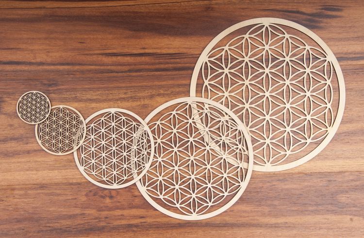 Produktbild: Blume des Lebens aus Holz 6 cm