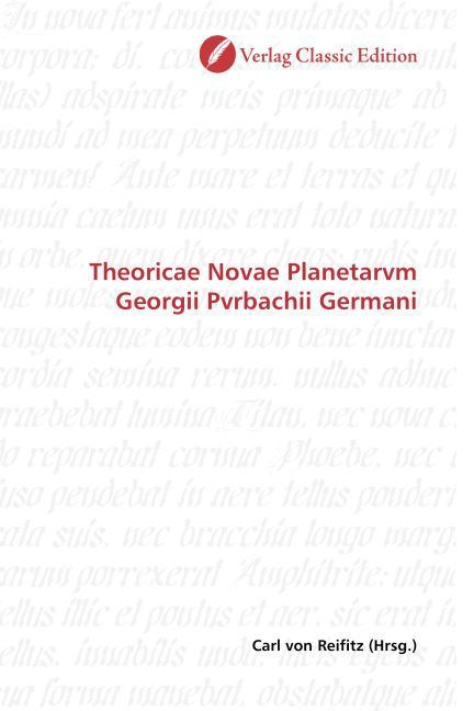 Produktbild: Theoricae Novae Planetarvm Georgii Pvrbachii Germani