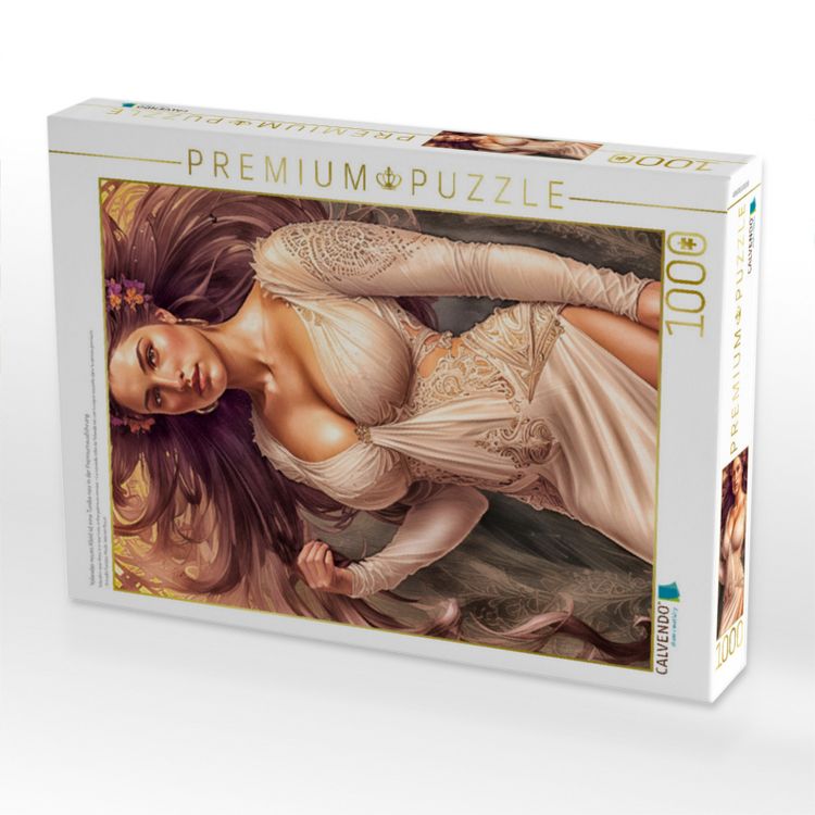 Produktbild: CALVENDO Puzzle Yolandas neues Kleid ist eine Tunika neu in der Premiumausf&uuml;hrung. | 1000 Teile Lege-Gr&ouml;&szlig;e 64x48cm Foto-Puzzle f&uuml;r gl&uuml;ckliche Stunden