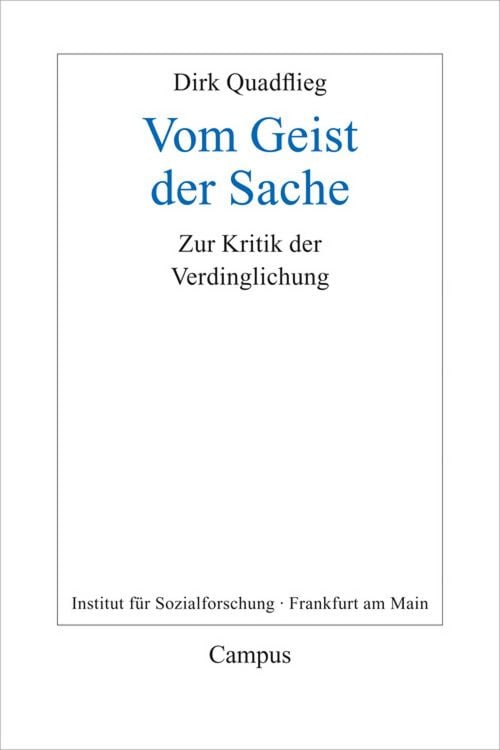 Produktbild: Vom Geist der Sache