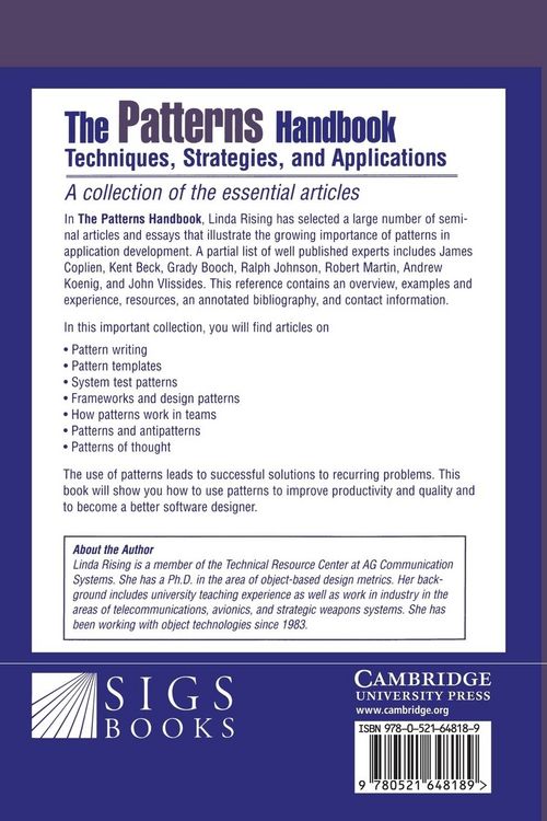 Produktbild: The Patterns Handbook