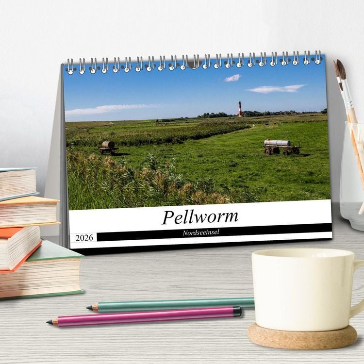 Produktbild: Nordseeinsel Pellworm 2026 (Tischkalender 2026 DIN A5 quer), CALVENDO Monatskalender