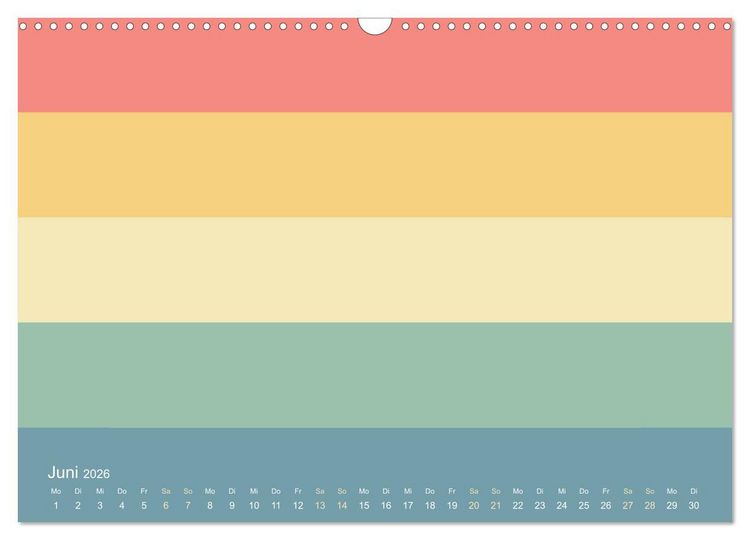Produktbild: 70er Jahre Bastelkalender - DIY Kreativ-Kalender zum Selbstgestalten (Wandkalender 2026 DIN A3 quer), CALVENDO Monatskalender