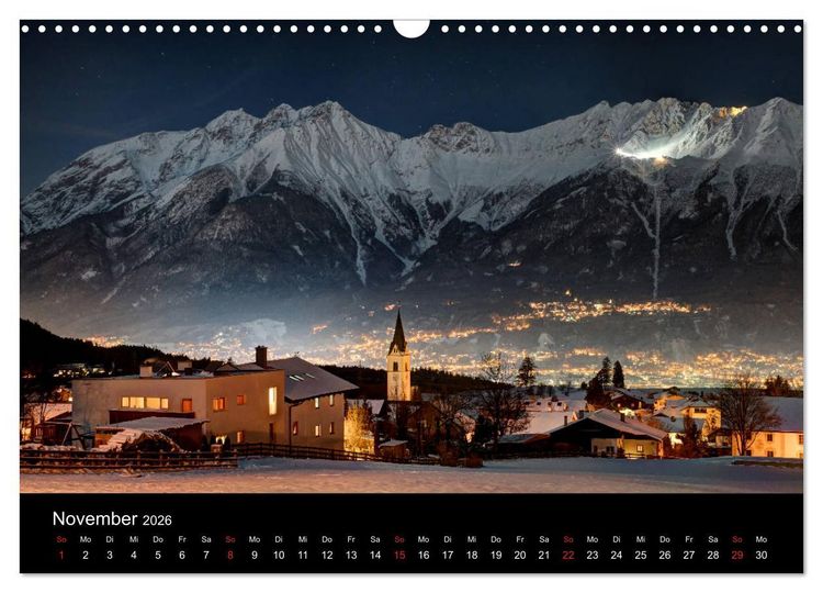 Produktbild: Innsbruck - Capital of the Alps (Wandkalender 2026 DIN A3 quer), CALVENDO Monatskalender