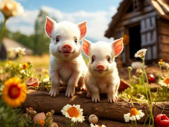 Produktbild: CALVENDO Puzzle Ferkel, hier drau&szlig;en gibt es viel zu erleben | 1000 Teile Lege-Gr&ouml;&szlig;e 64x48cm Foto-Puzzle f&uuml;r gl&uuml;ckliche Stunden
