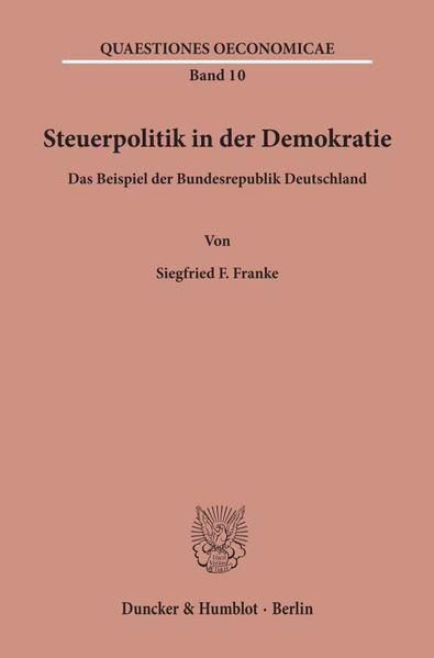 Produktbild: Steuerpolitik in der Demokratie.