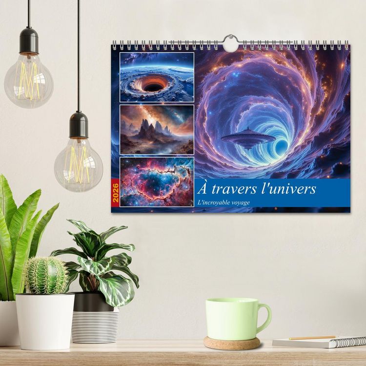 Produktbild: &Agrave; travers l'univers-L'incroyable voyage (Calendrier mural 2026 DIN A4 vertical), CALVENDO calendrier mensuel
