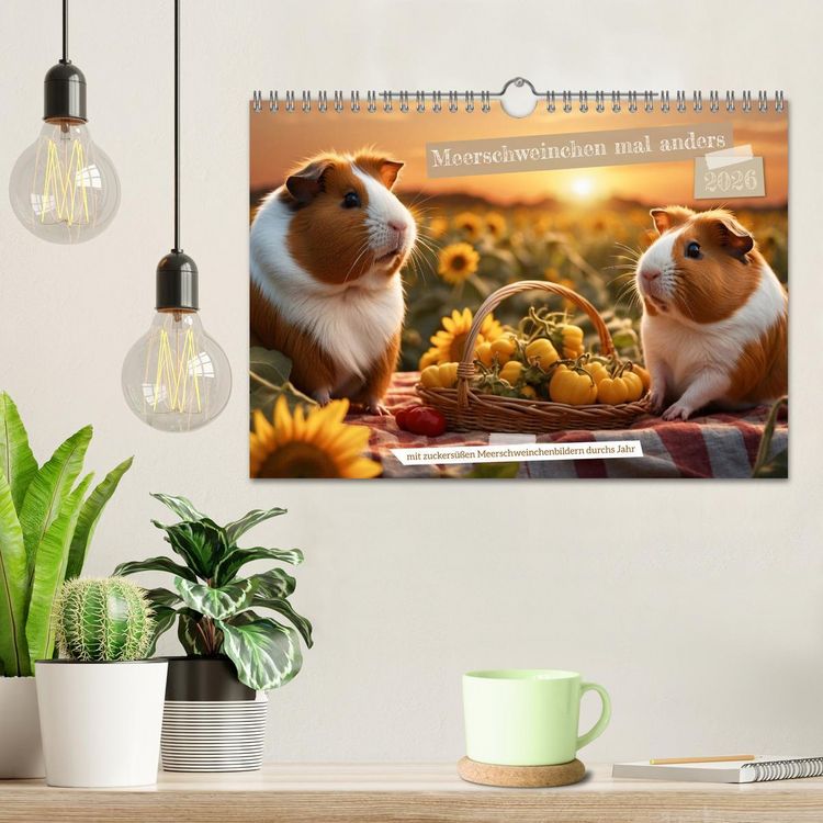 Produktbild: Meerschweinchen mal anders! (Wandkalender 2026 DIN A4 quer), CALVENDO Monatskalender