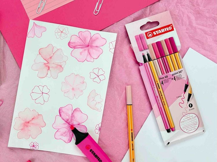 Produktbild: STABILO Pen 68 & point 88 8er Etui Shades of Pink