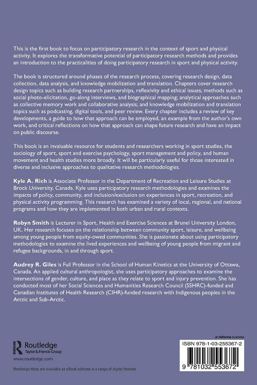 Produktbild: Participatory Research in Sport and Physical Activity
