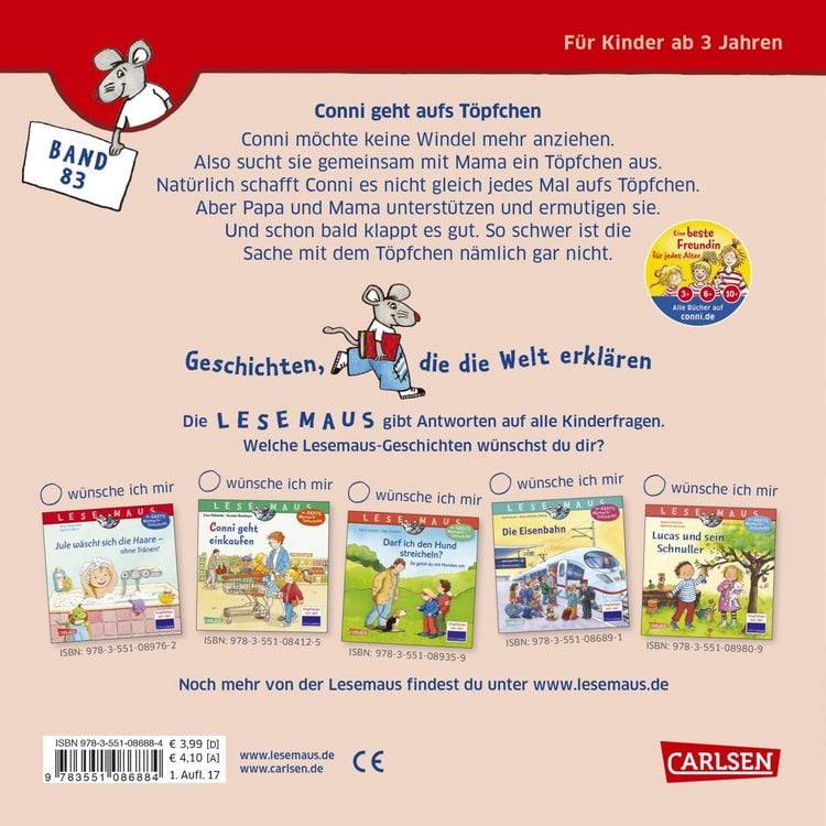 Produktbild: LESEMAUS 83: Conni geht aufs T&ouml;pfchen