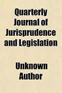 Produktbild: Quarterly Journal of Jurisprudence and Legislation (Volume 2)
