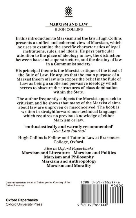 Produktbild: Marxism and Law
