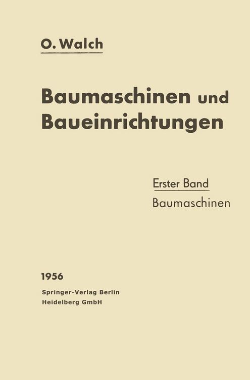 Produktbild: Baumaschinen und Baueinrichtungen