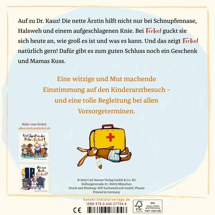 Produktbild: Komm, Ferkel, wir gehen zur Ärztin!