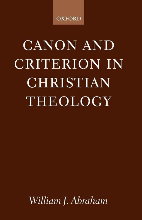Produktbild: Canon and Criterion in Christian Theology