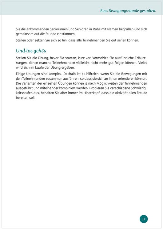 Produktbild: Aktives Ged&auml;chtnistraining f&uuml;r Senioren mit Bewegungen. So halten Sie Kopf und K&ouml;rper fit