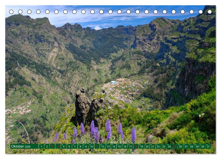 Produktbild: Madeira Blumeninsel im Atlantik (Tischkalender 2026 DIN A5 quer), CALVENDO Monatskalender
