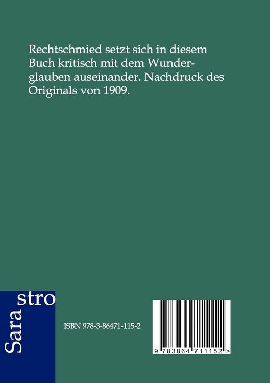 Produktbild: Der Wunderglaube - ein Wahn?