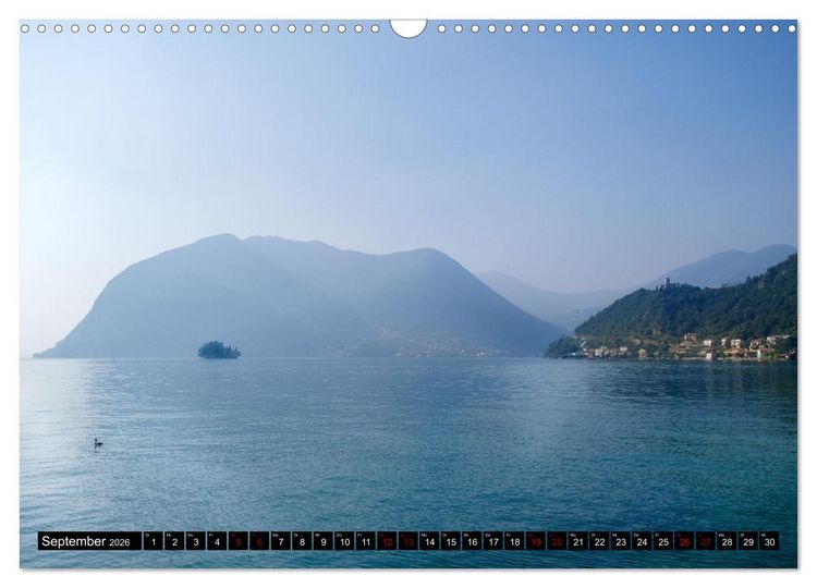 Produktbild: Romantischer Lago d'Iseo (Wandkalender 2026 DIN A3 quer), CALVENDO Monatskalender