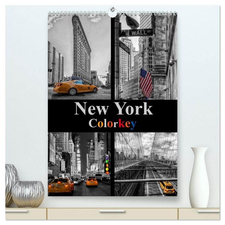 Produktbild: New York Colorkey (hochwertiger Premium Wandkalender 2026 DIN A2 hoch), Kunstdruck in Hochglanz
