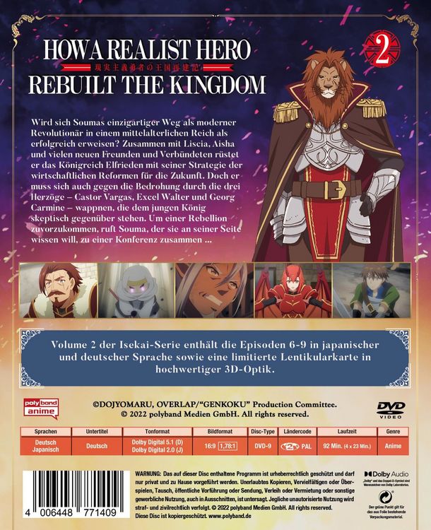 Produktbild: How a Realist Hero Rebuilt the Kingdom - Vol. 2 mit Lentikularkarte LTD.