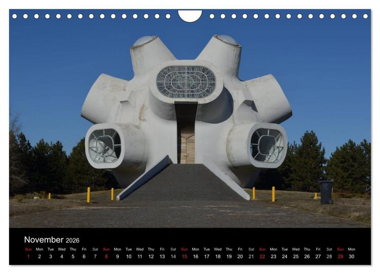 Produktbild: Monuments of Macedonia 2026 (Wall Calendar 2026 DIN A4 landscape), CALVENDO 12 Month Wall Calendar