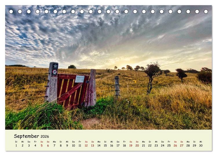 Produktbild: Unterwegs in D&auml;nemark von der Nordsee bis zur Ostsee (Tischkalender 2026 DIN A5 quer), CALVENDO Monatskalender