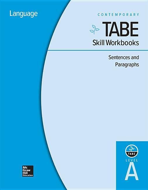 Produktbild: Tabe Skill Workbooks Level A: Sentences and Paragraphs - 10 Pack