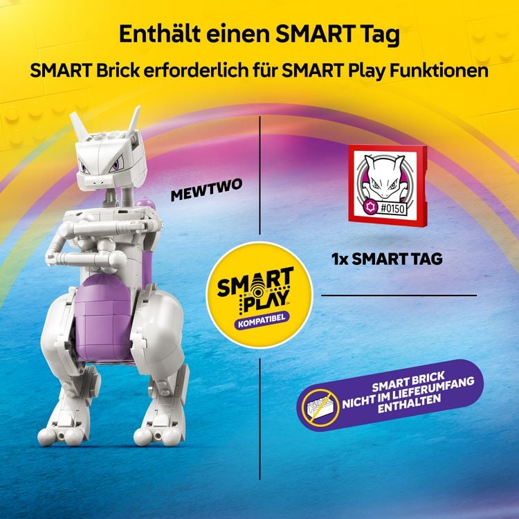 Produktbild: LEGO Pok&eacute;mon SMART Play: Mewtwus Ausbruch aus dem Labor kompatibles Set 72163