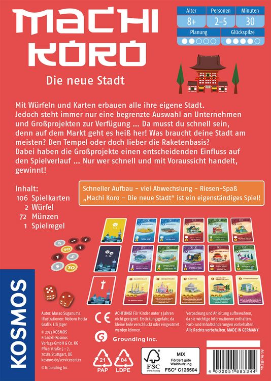 Produktbild: Machi Koro - Die neue Stadt