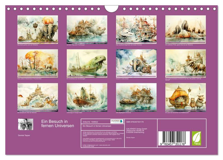 Produktbild: Ein Besuch in fernen Universen (Wandkalender 2026 DIN A4 quer), CALVENDO Monatskalender