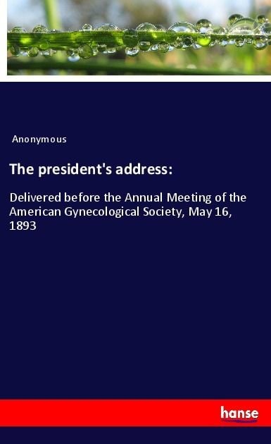 Produktbild: The president's address: