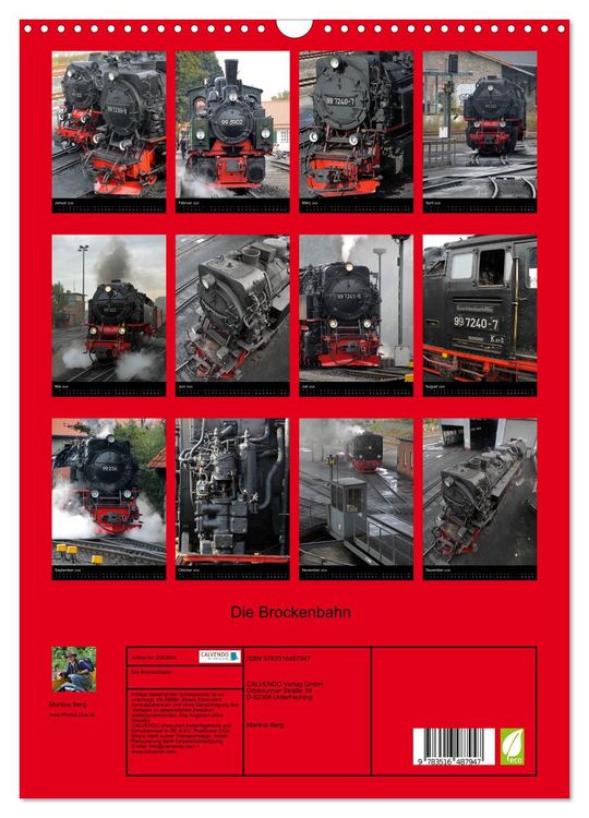 Produktbild: Die Brockenbahn (Wandkalender 2026 DIN A3 hoch), CALVENDO Monatskalender