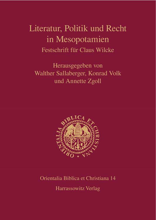 Produktbild: Literatur, Politik und Recht in Mesopotamien