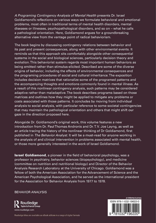 Produktbild: A Programing Contingency Analysis of Mental Health