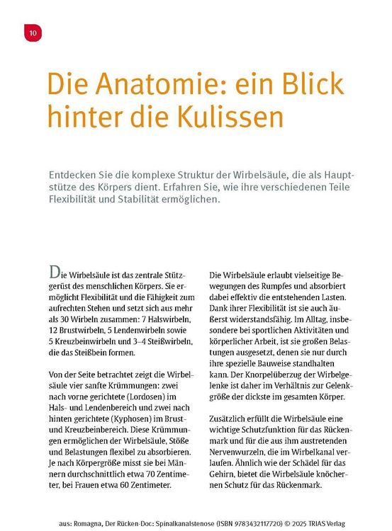 Produktbild: Der R&uuml;cken-Doc: Spinalkanalstenose
