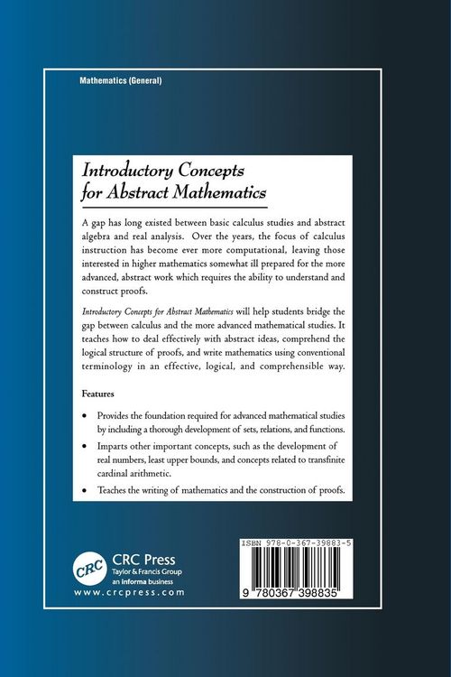 Produktbild: Introductory Concepts for Abstract Mathematics