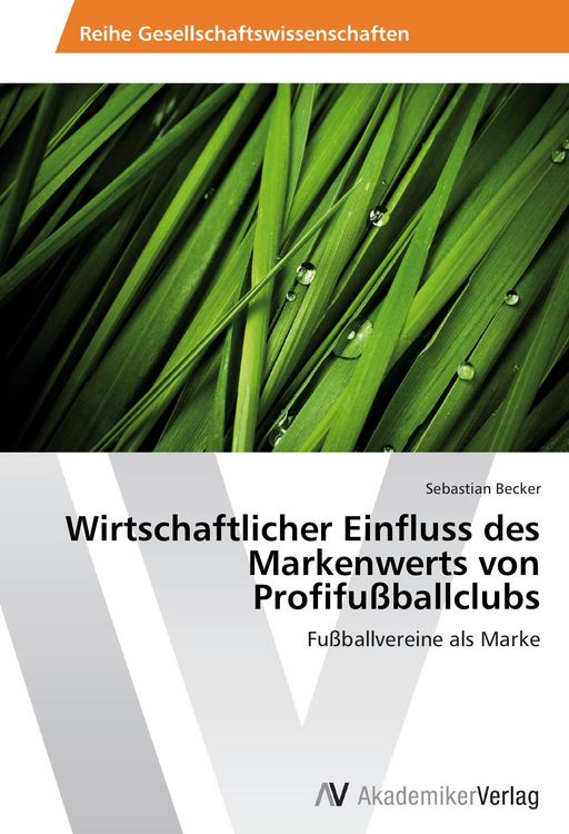 Produktbild: Wirtschaftlicher Einfluss des Markenwerts von Profifu&szlig;ballclubs