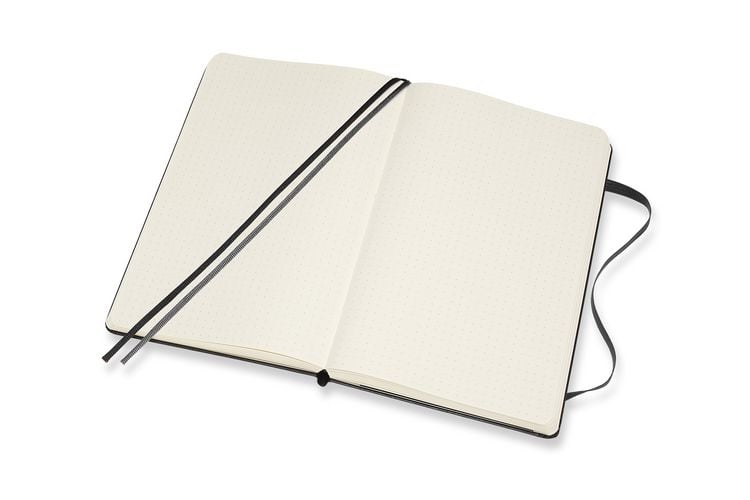 Produktbild: Moleskine Notizbuch Large/A5, Punktraster, Erweiterte Seitenanzahl, Schwarz