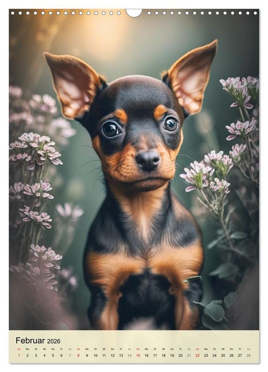 Produktbild: Kleine Hunde. S&uuml;&szlig; und niedlich. Die beliebtesten Hunderassen (Wandkalender 2026 DIN A3 hoch), CALVENDO Monatskalender