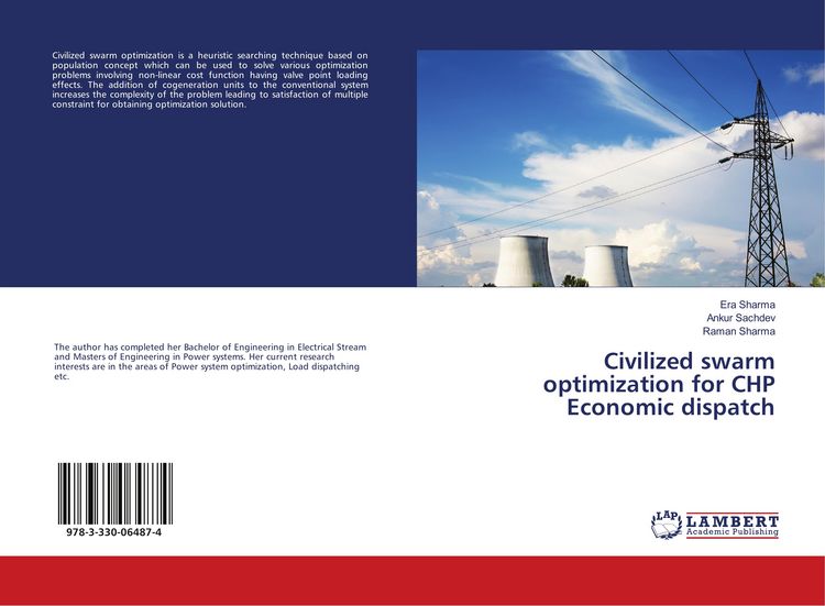 Produktbild: Civilized swarm optimization for CHP Economic dispatch