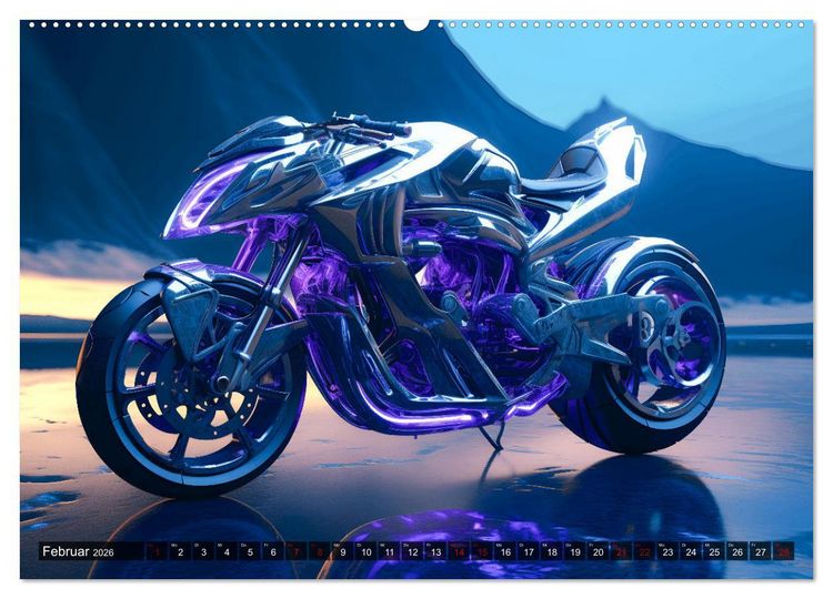 Produktbild: Dream Bikes - Motorr&auml;der aus der Zukunft (hochwertiger Premium Wandkalender 2026 DIN A2 quer), Kunstdruck in Hochglanz