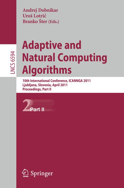Produktbild: Adaptive and Natural Computing Algorithms