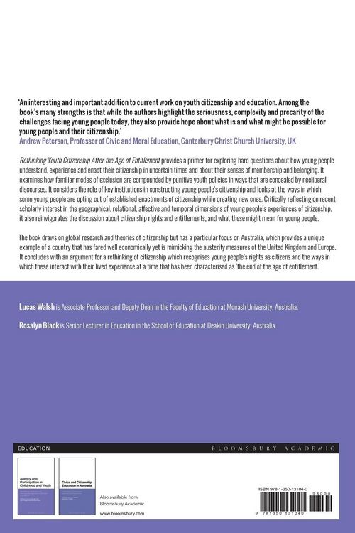 Produktbild: Rethinking Youth Citizenship After the Age of Entitlement