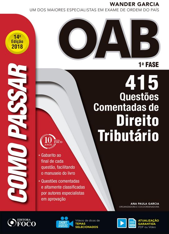 Produktbild: Como passar na OAB 1&ordf; Fase: direito tribut&aacute;rio