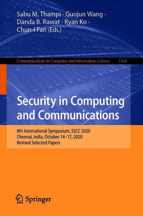 Produktbild: Security in Computing and Communications